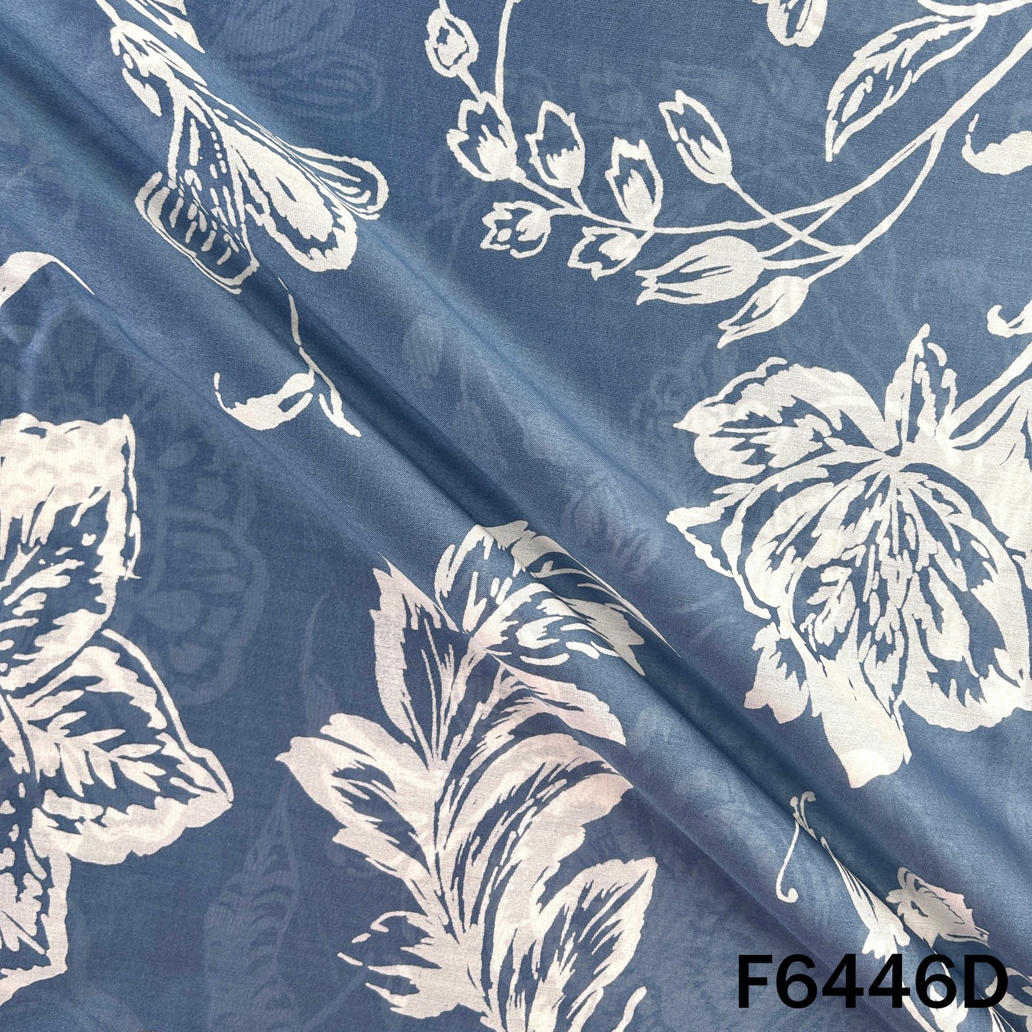 Digital Print Pure Silk Chanderi Fabric - F6446