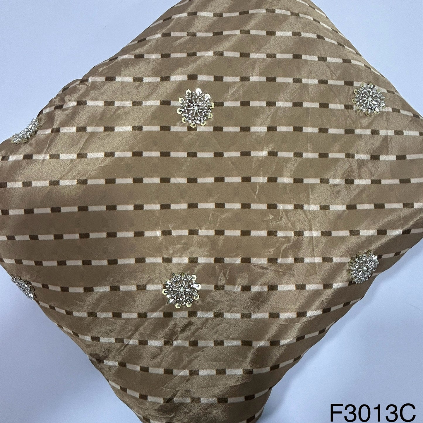 Cut Dana Work Sequins Crepe Fabric-F3013