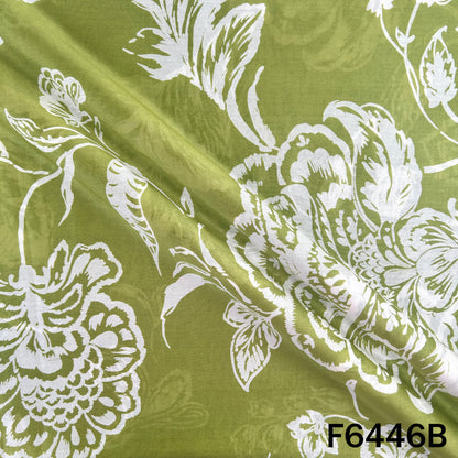 Digital Print Pure Silk Chanderi Fabric - F6446