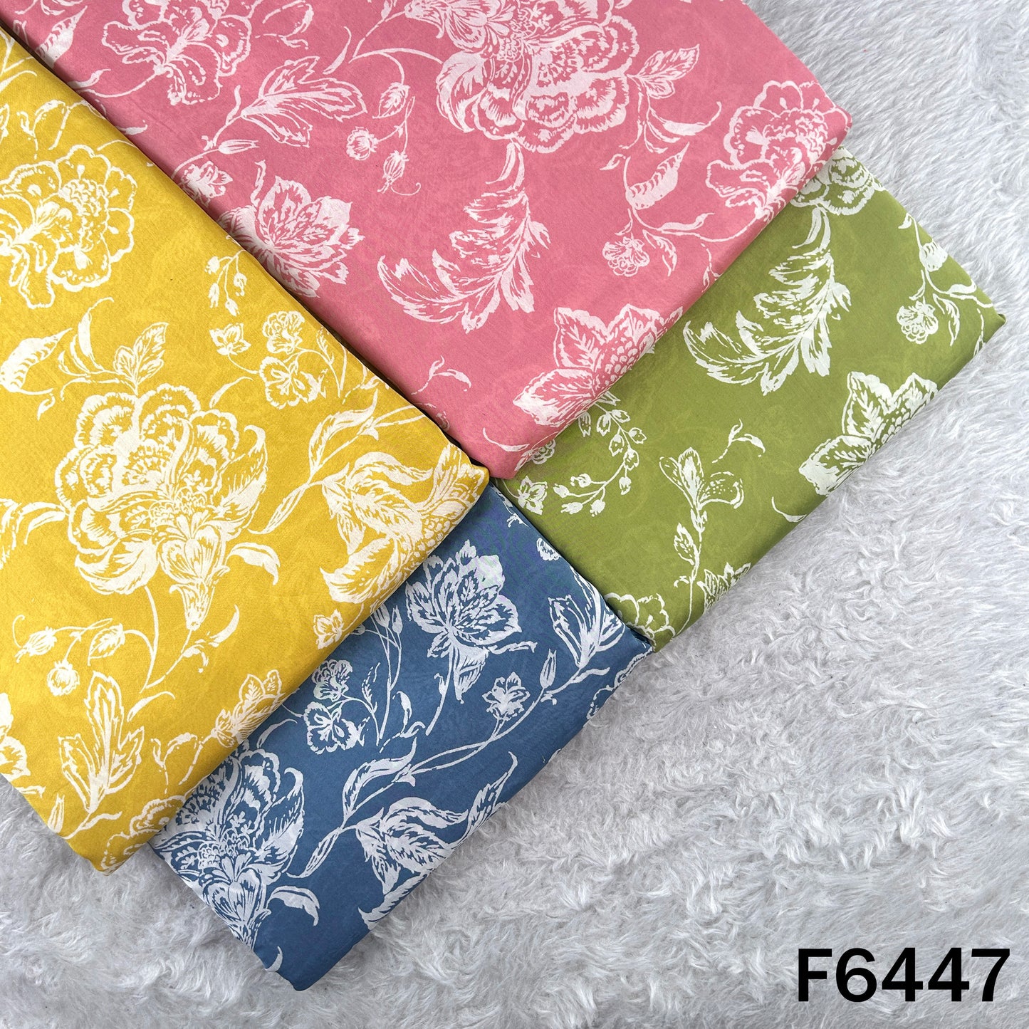 Digital Print Pure Silk Chanderi Fabric - F6447