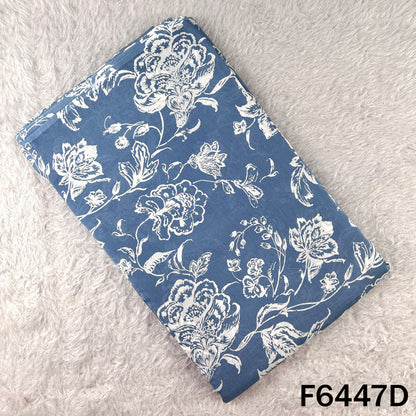 Digital Print Pure Silk Chanderi Fabric - F6447