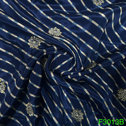 Cut Dana Work Sequins Crepe Fabric-F3013