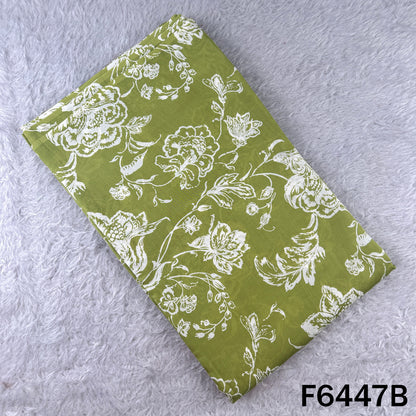 Digital Print Pure Silk Chanderi Fabric - F6447