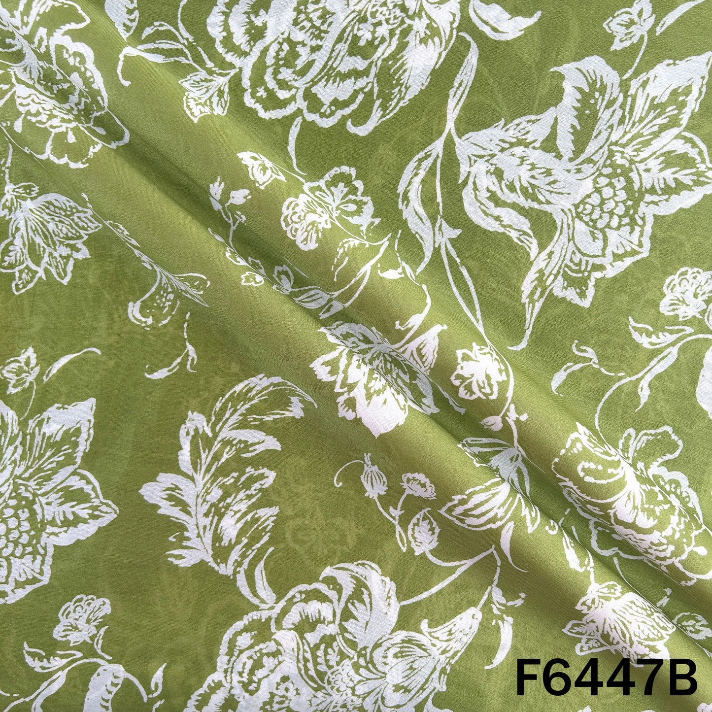 Digital Print Pure Silk Chanderi Fabric - F6447