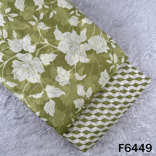 Digital Print Mul Cotton Fabric - F6449
