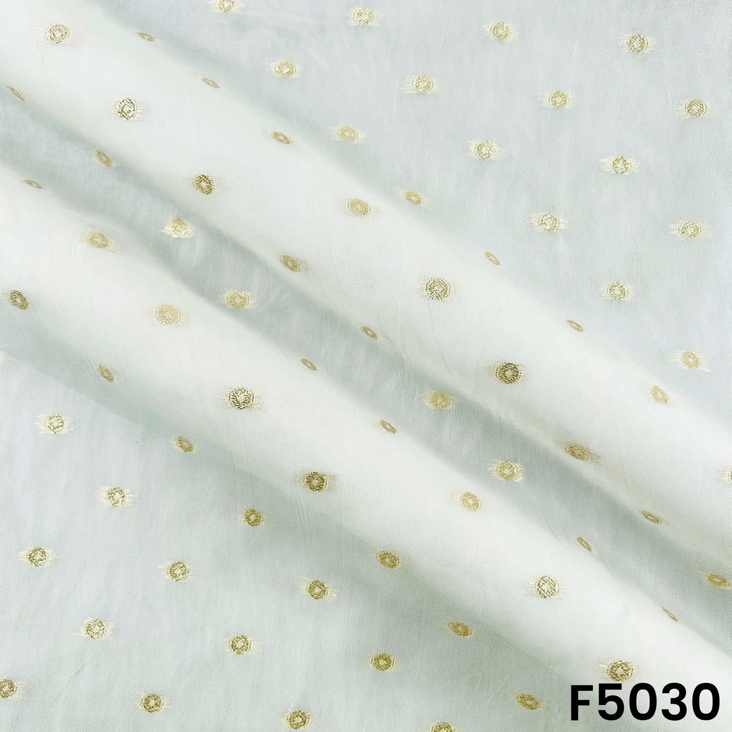Dyeable Zari Work Organza Fabric-F5030