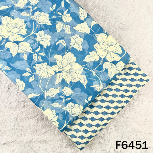 Digital Print Mul Cotton Fabric - F6451