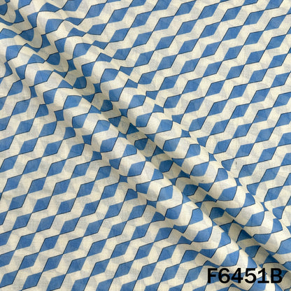 Digital Print Mul Cotton Fabric - F6451