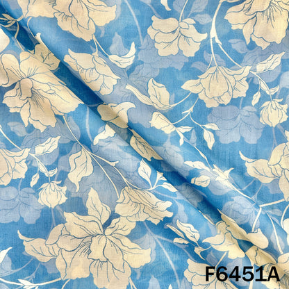 Digital Print Mul Cotton Fabric - F6451