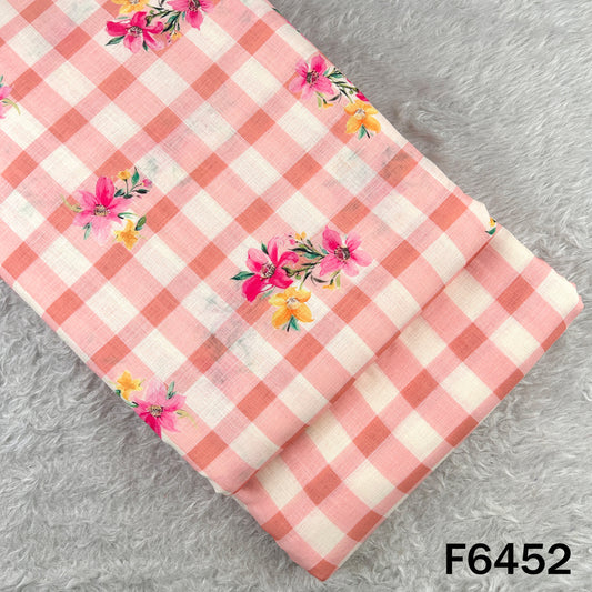 Printed Linen Cotton Fabric - F6452