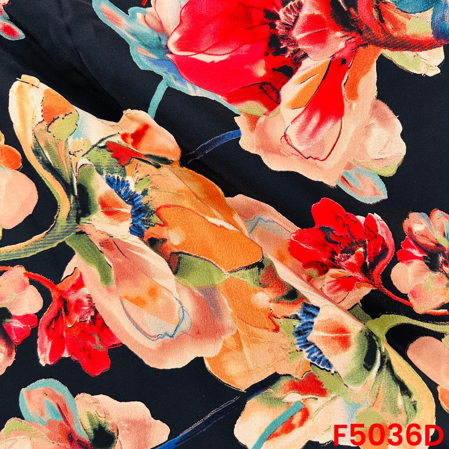 Digital Print Crepe Fabric-F5036