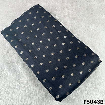 Zari Buti Work Raw Silk Fabric-F5043