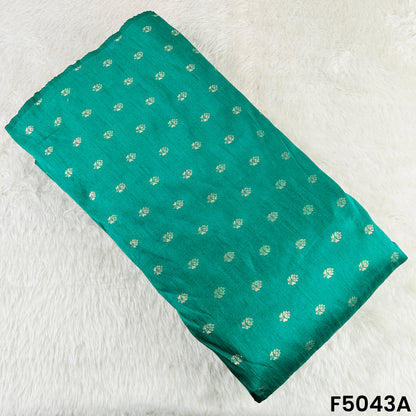 Zari Buti Work Raw Silk Fabric-F5043