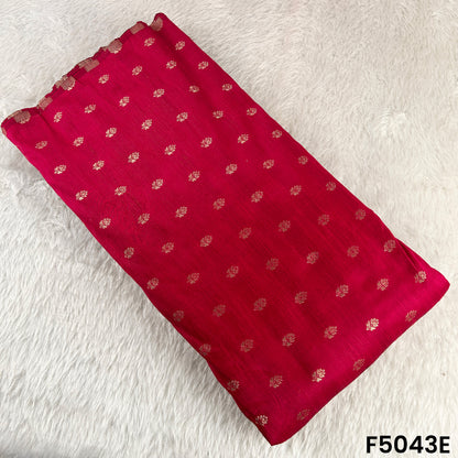 Zari Buti Work Raw Silk Fabric-F5043