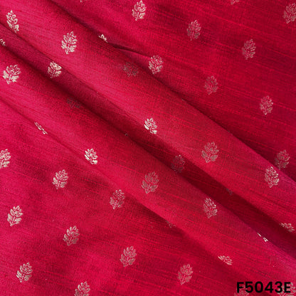Zari Buti Work Raw Silk Fabric-F5043