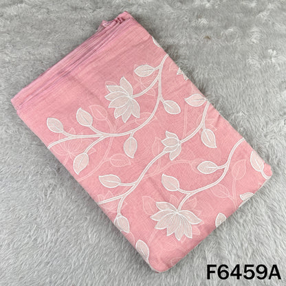 Thread Sequins Work Pure Mul Chanderi Fabric - F6459
