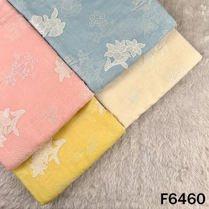 Thread Sequins Work Pure Mul Chanderi Fabric - F6460