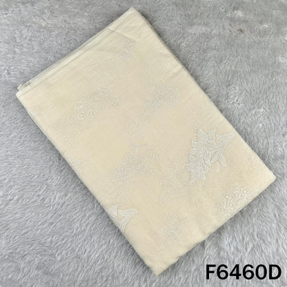 Thread Sequins Work Pure Mul Chanderi Fabric - F6460