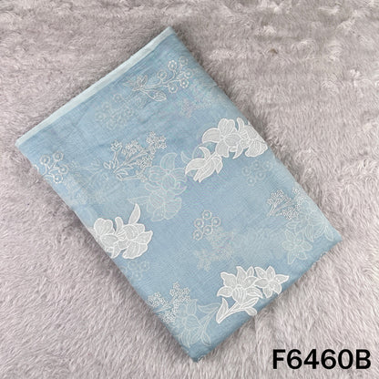 Thread Sequins Work Pure Mul Chanderi Fabric - F6460