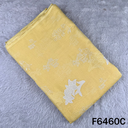 Thread Sequins Work Pure Mul Chanderi Fabric - F6460