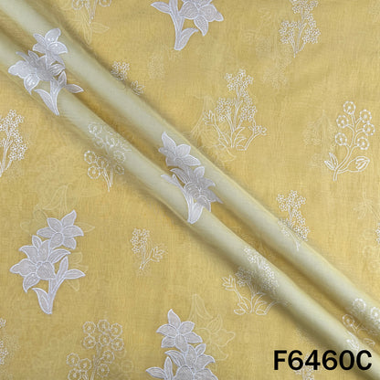 Thread Sequins Work Pure Mul Chanderi Fabric - F6460