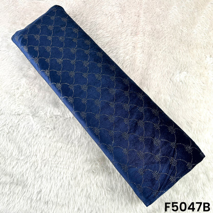 Glitter Work Velvet Fabric-F5047