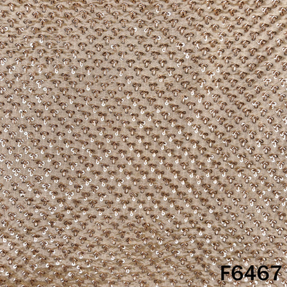 Dyeable Cut Dana Sequins Work Shimmer Tissue Fabric - F6467