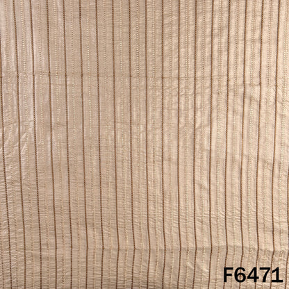 Dyeable Thread Embroidered Pure Monga Silk Fabric - F6471