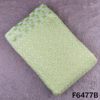 Thread Embroidered Cotton Fabric - F6477