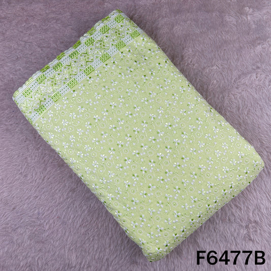 Thread Embroidered Cotton Fabric - F6477