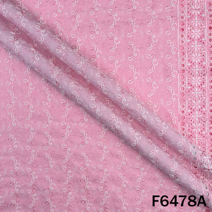 Thread Embroidered Cotton Fabric - F6478