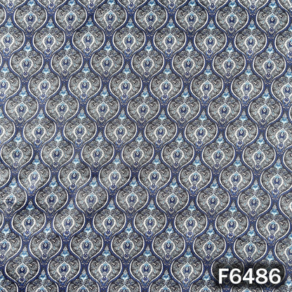 Digital Print Glace Cotton Fabric - F6486