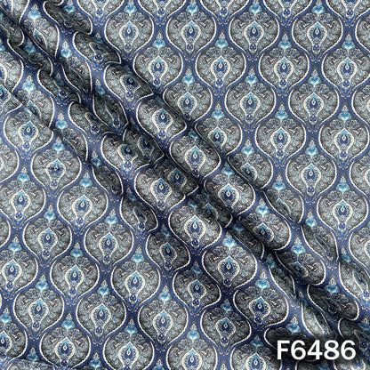 Digital Print Glace Cotton Fabric - F6486