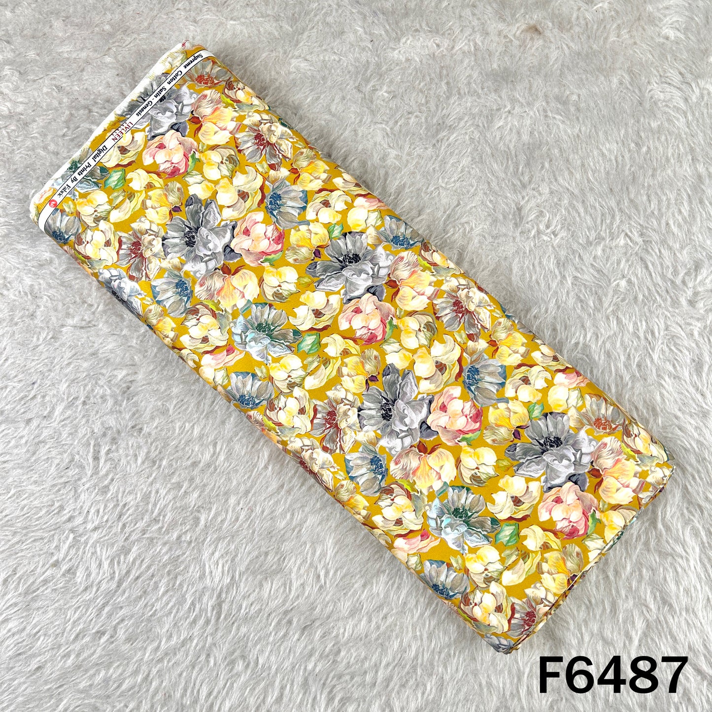 Digital Print Glace Cotton Fabric - F6487
