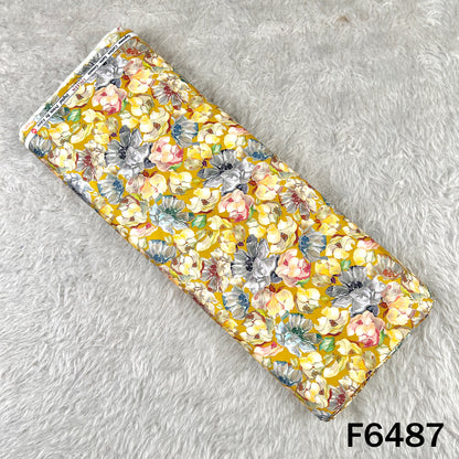 Digital Print Glace Cotton Fabric - F6487