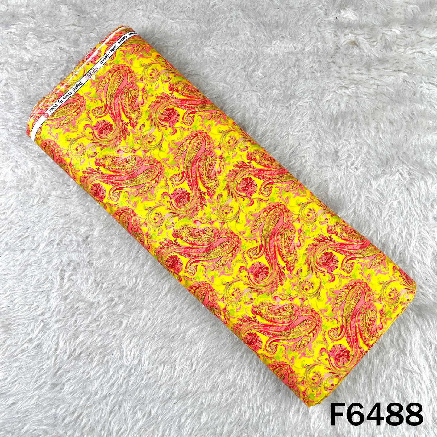 Digital Print Glace Cotton Fabric - F6488