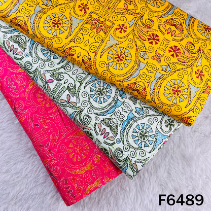 Digital Print Glace Cotton Fabric - F6489