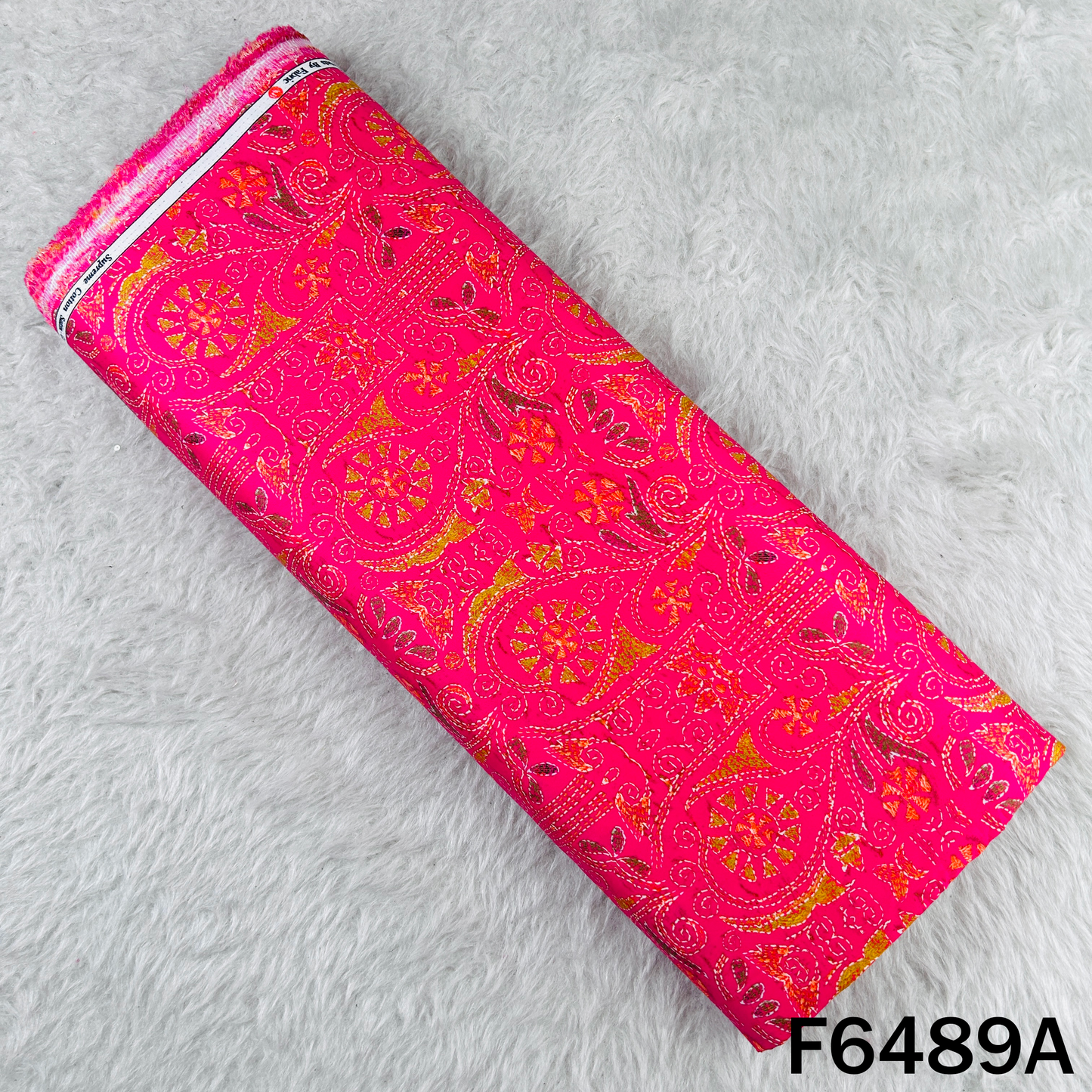 Digital Print Glace Cotton Fabric - F6489