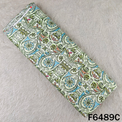Digital Print Glace Cotton Fabric - F6489