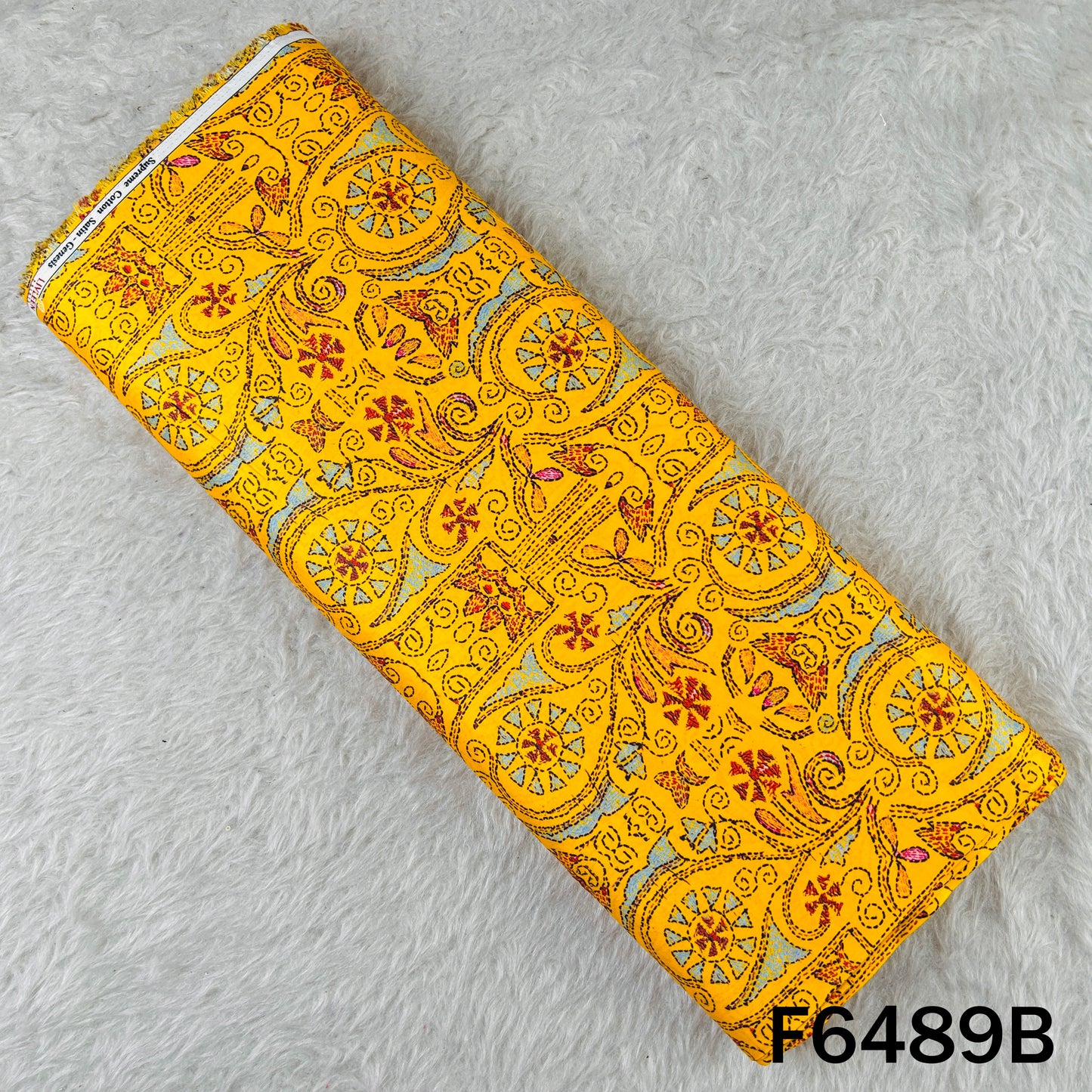 Digital Print Glace Cotton Fabric - F6489