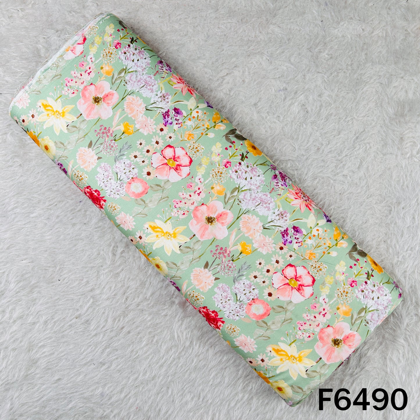 Digital Print Glace Cotton Fabric - F6490