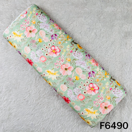 Digital Print Glace Cotton Fabric - F6490