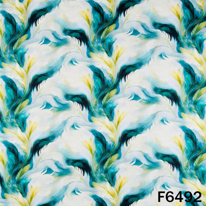 Digital Print Glaze Cotton Fabric - F6492