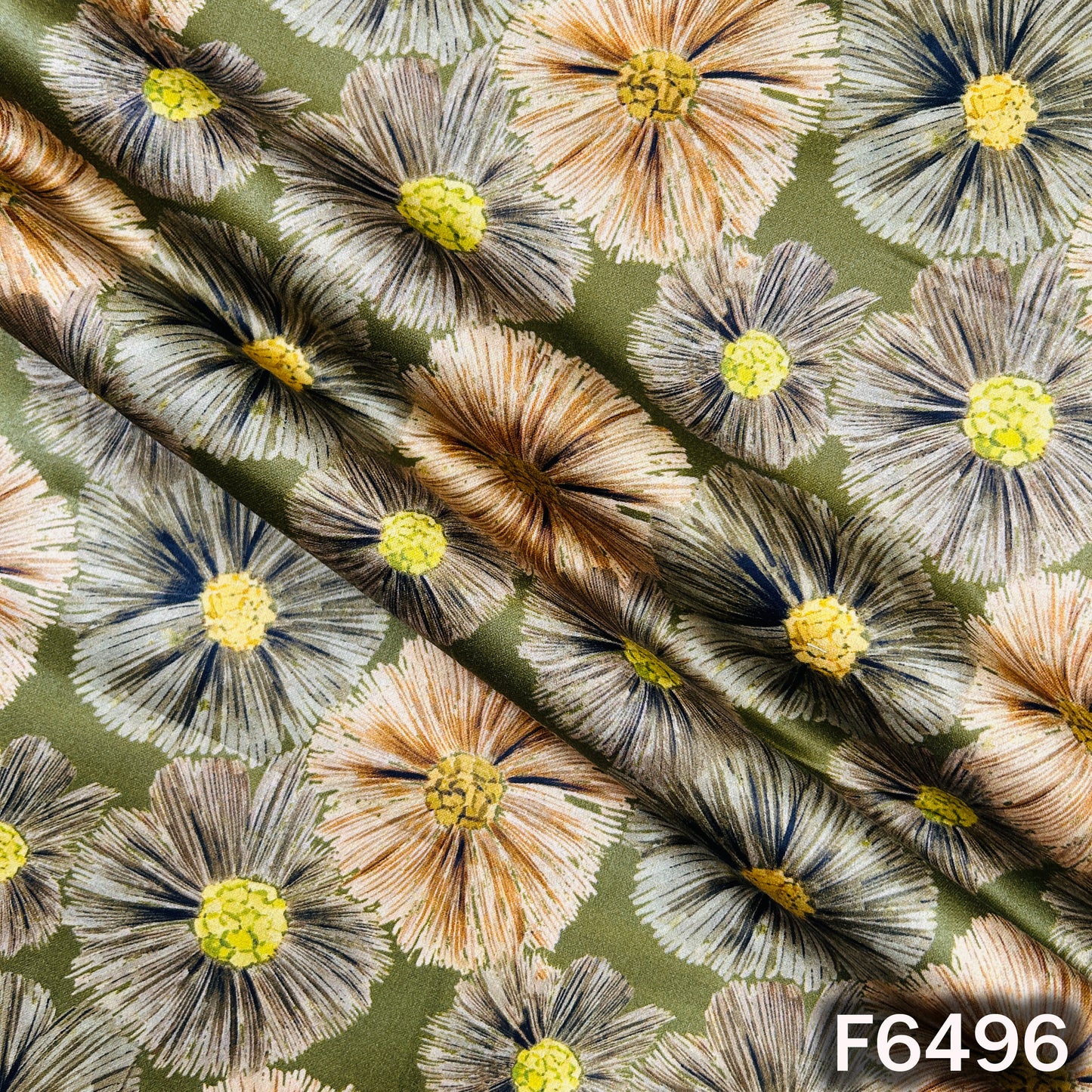 Digital Print Glaze Cotton Fabric - F6496