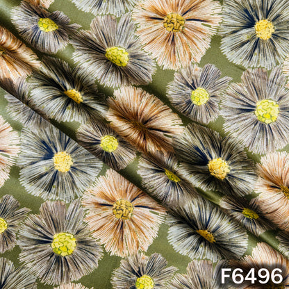 Digital Print Glaze Cotton Fabric - F6496