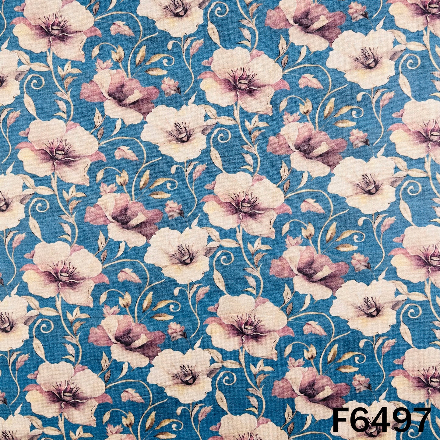 Digital Print Glaze Cotton Fabric - F6497