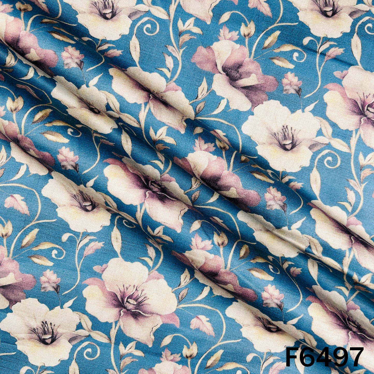 Digital Print Glaze Cotton Fabric - F6497