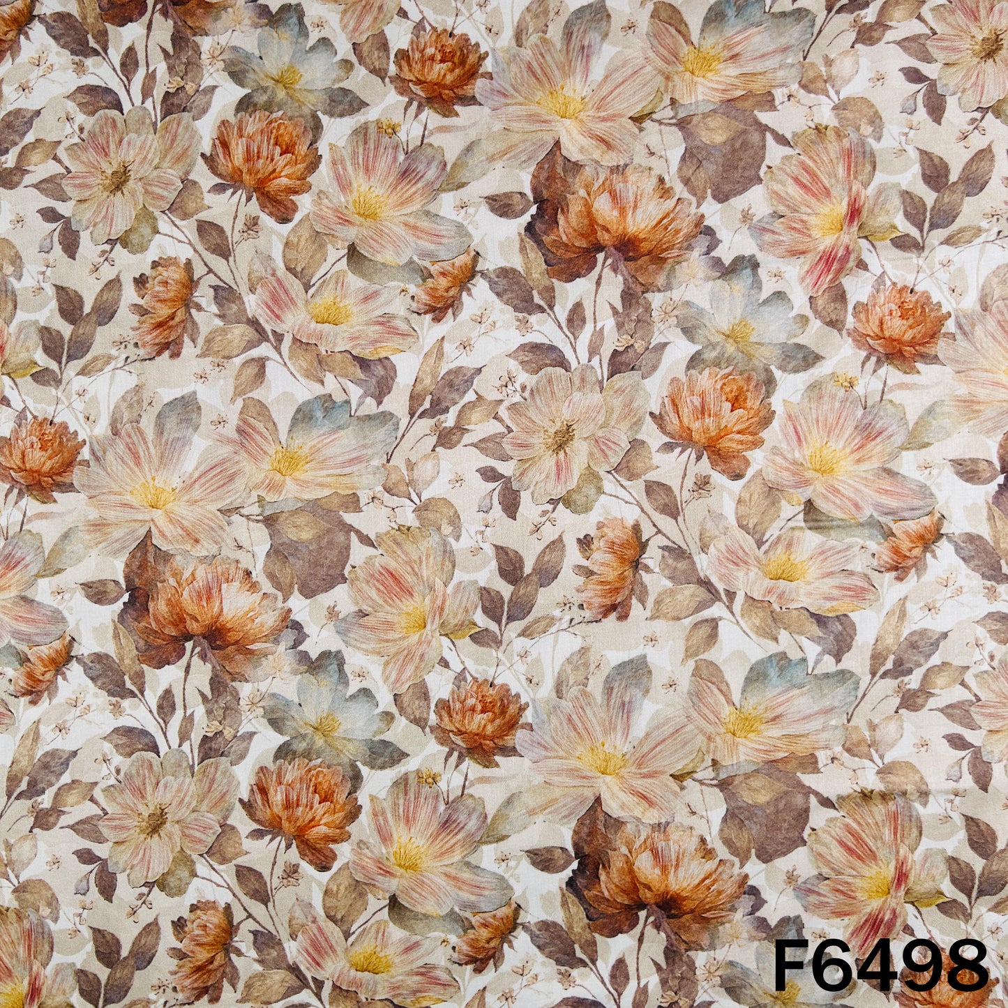 Digital Print Glaze Cotton Fabric - F6498