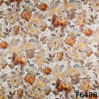 Digital Print Glaze Cotton Fabric - F6498