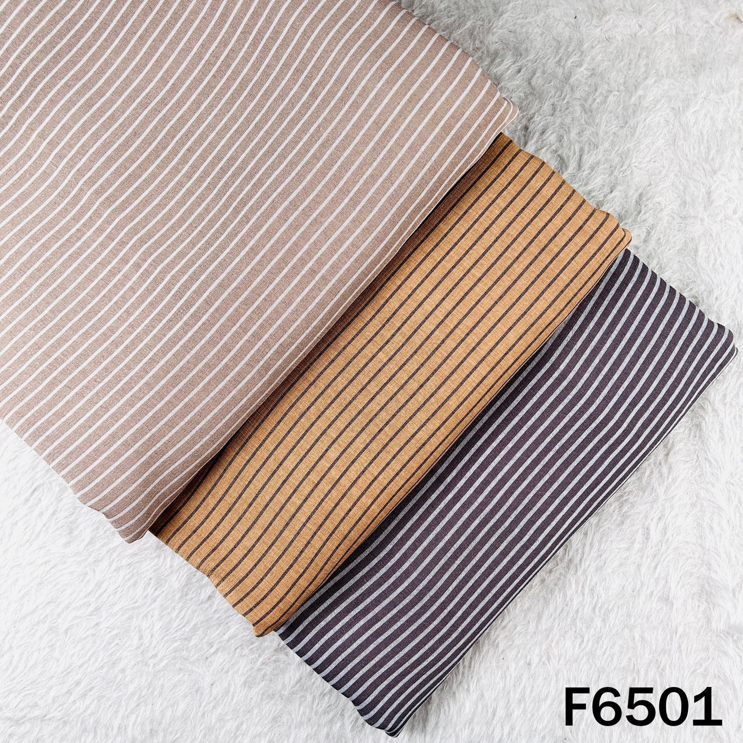 Stripes Linen Slub Fabric - F6501